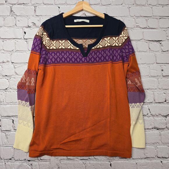 Woolrich Sweaters - Woolrich Womens Nordic Icelandic Western Cotton Blend Knit Top Size Extra Large